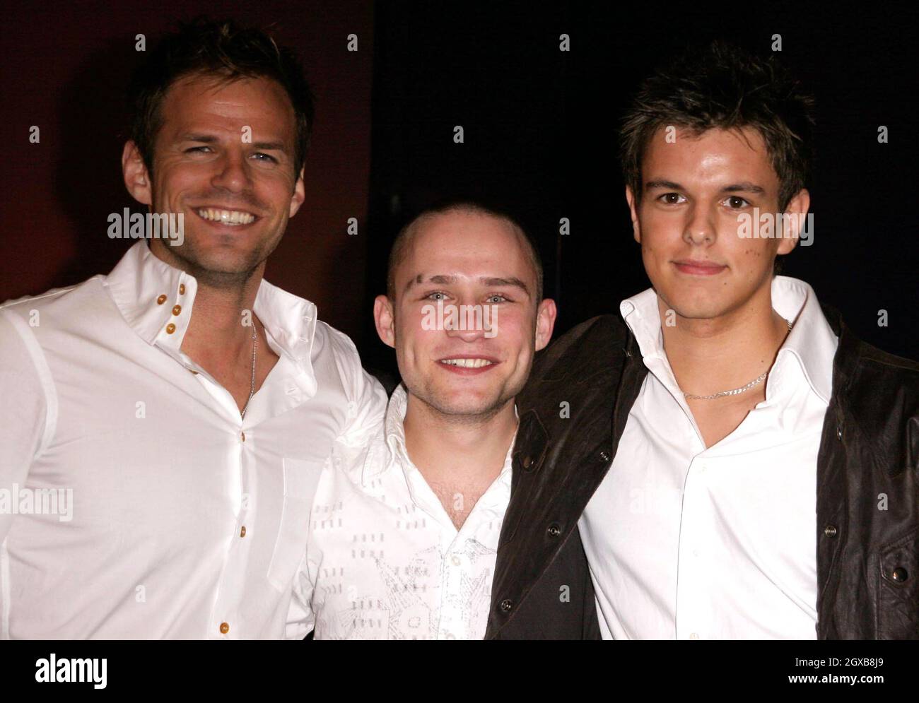 Ben Richards, Peter Ash and Tom Swire at the filming of Hell's Kitchen