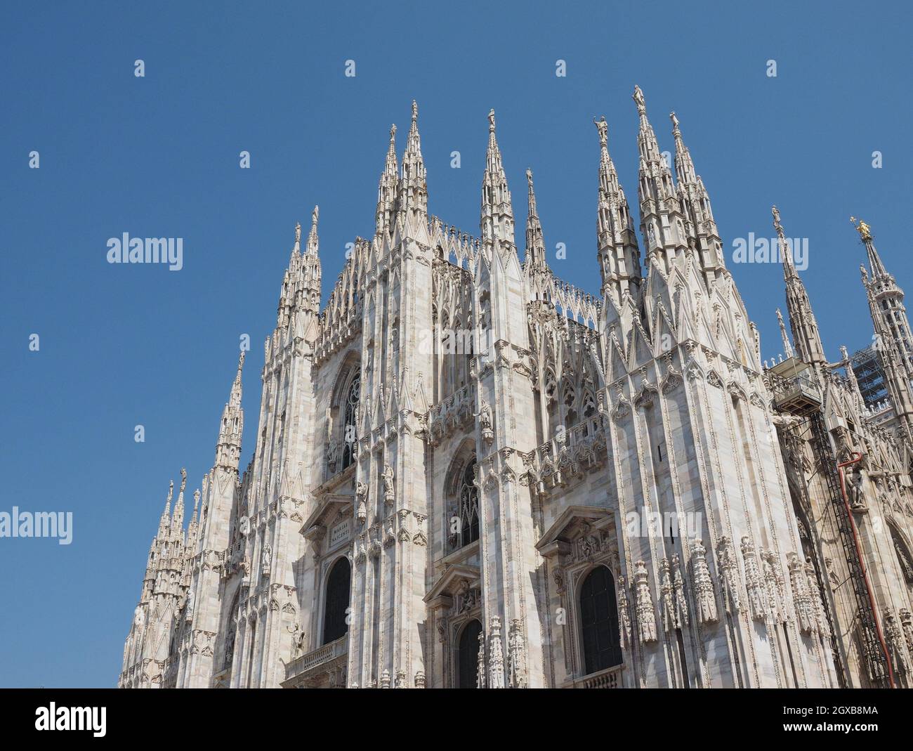Duomo di Milano (meaning Milan Cathedral) church in Milan, Italy. Stock Photo
