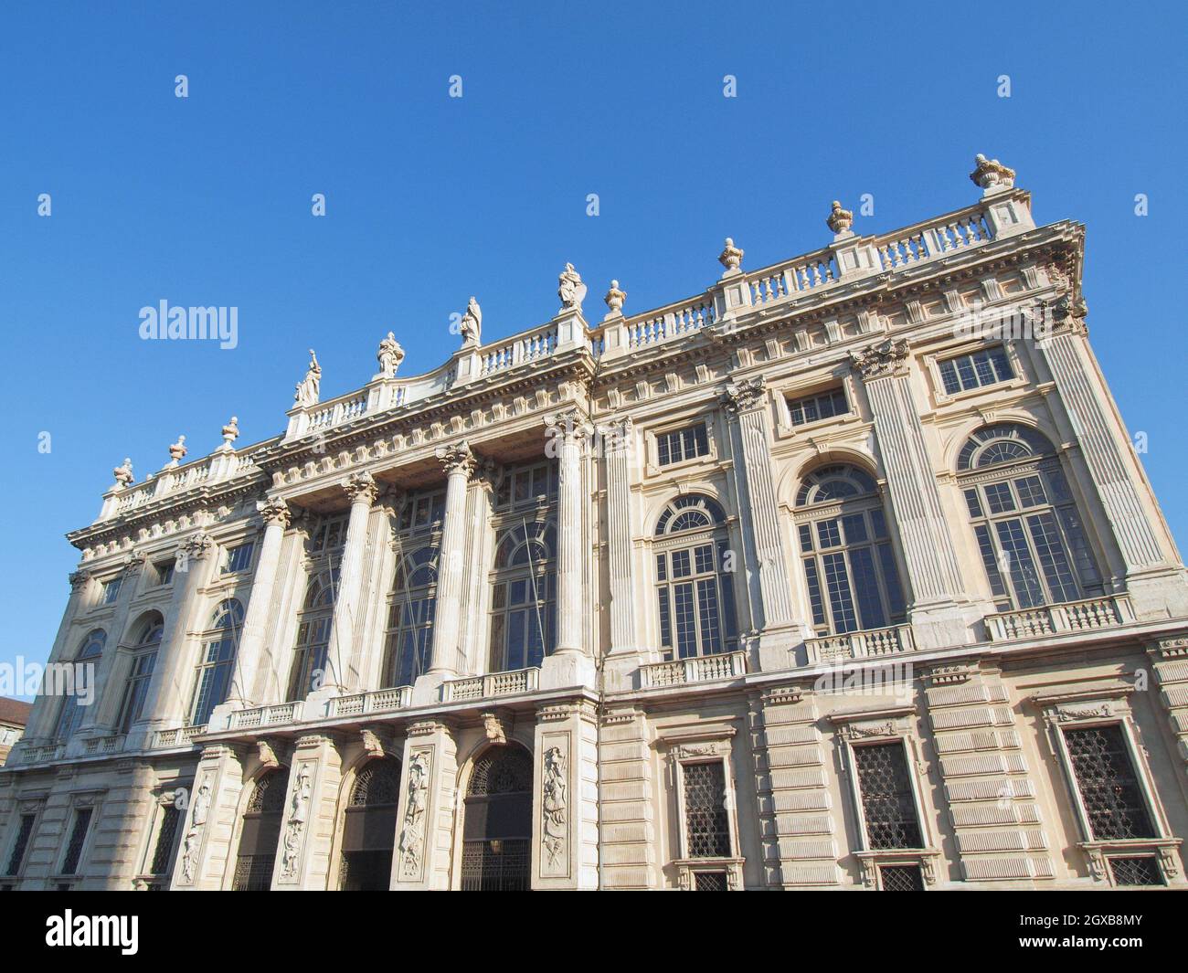 Palazzo Madama (Royal palace) in Piazza Castello Turin Italy. Stock Photo