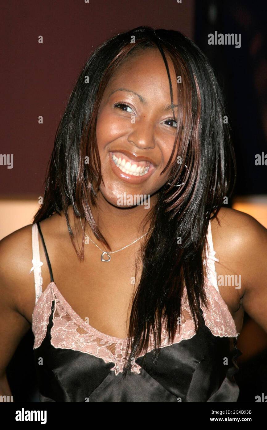 Angellica Bell at Hell's Kitchen being filmed  in East London. Stock Photo