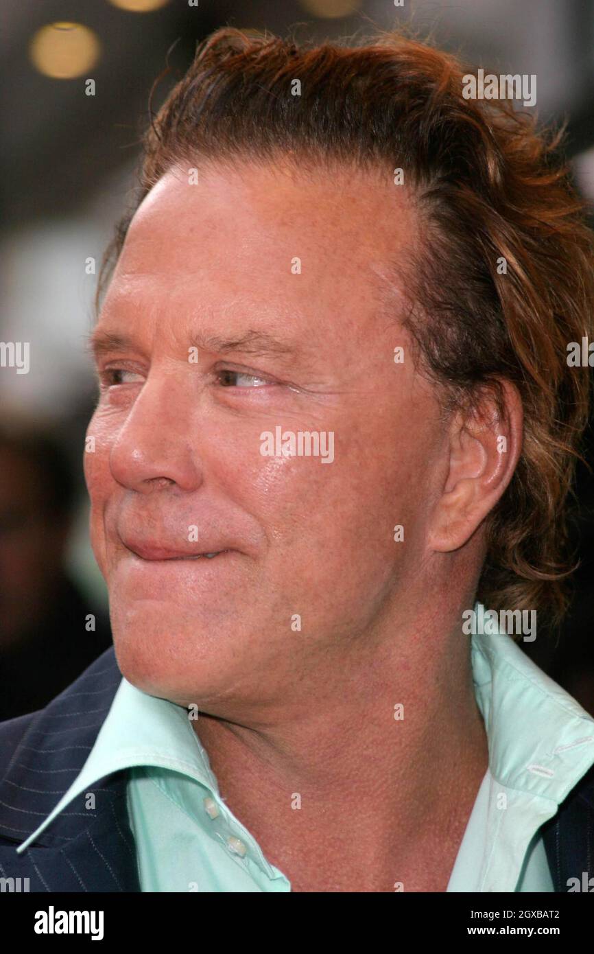 Mickey Rourke at the UK premiere of Sin City which was held at the ...