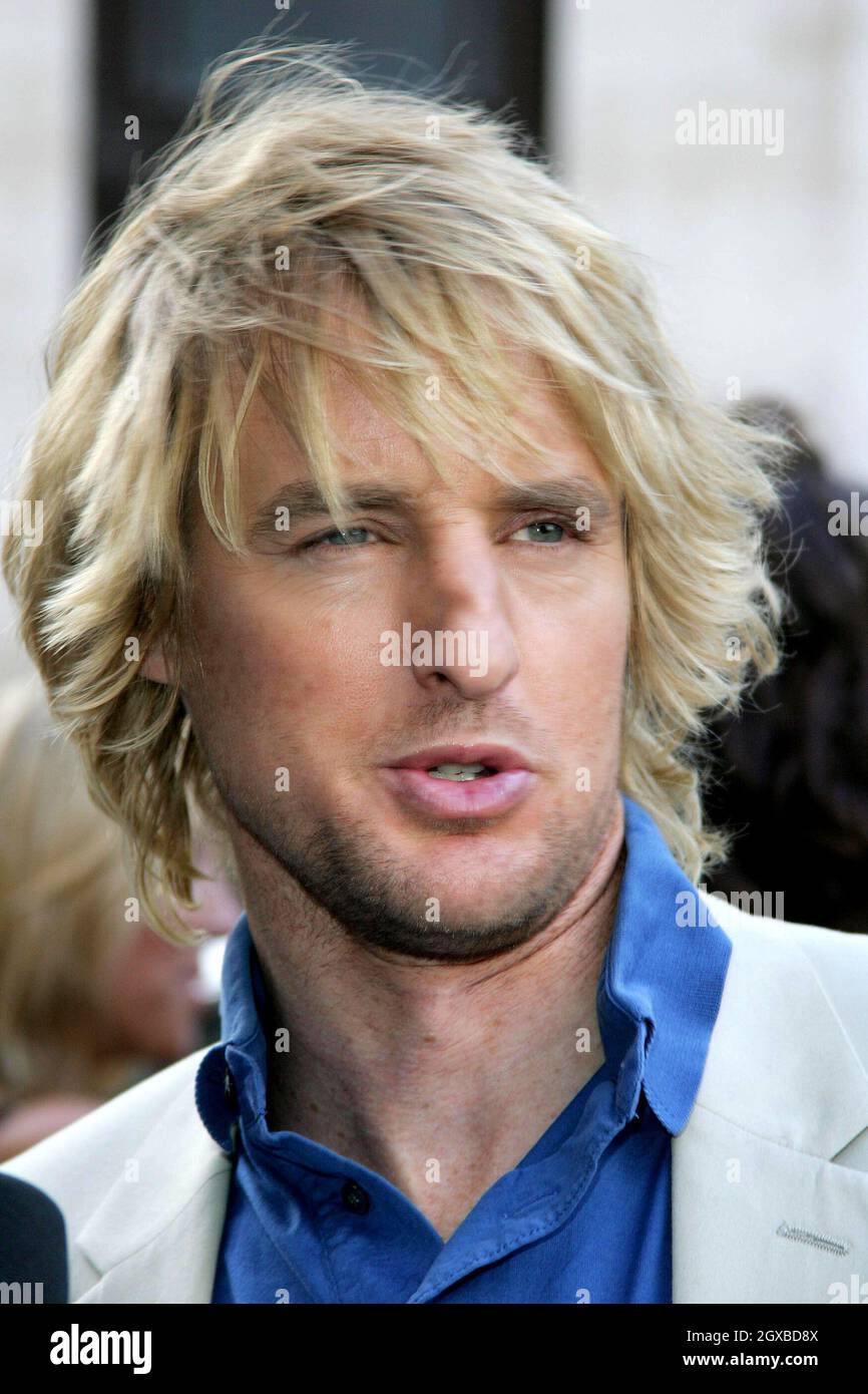 Owen Wilson at the world premiere of The Wedding Crashers, which was staged at the Odeon West End in London. Stock Photo