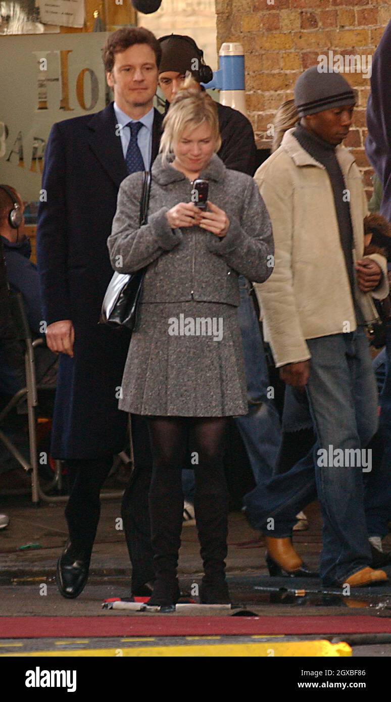 Renee Zellweger and Colin Firth filming the sequel to Bridget Jones(02)