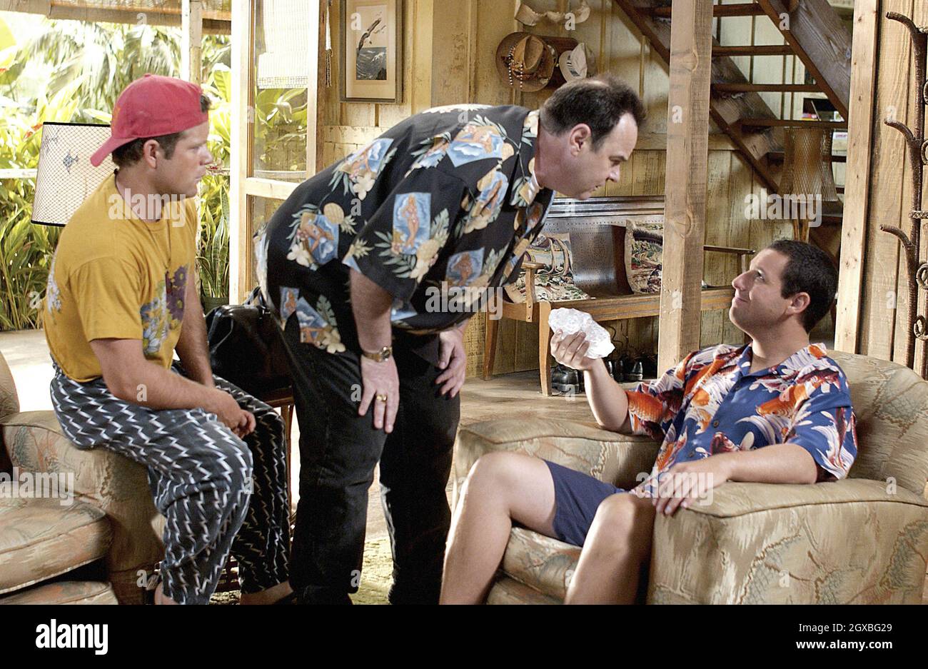 Drew Barrymoore and Adam Sandler in film still from 50 First Dates.  Stock Photo