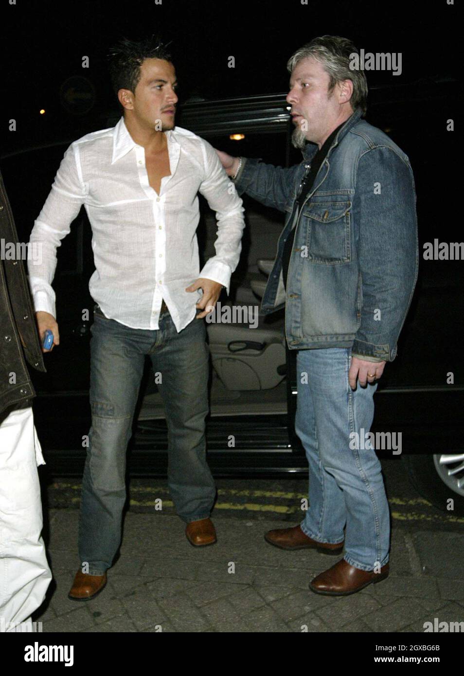 Peter Andre at the Nobu Restaurant in London. Stock Photo