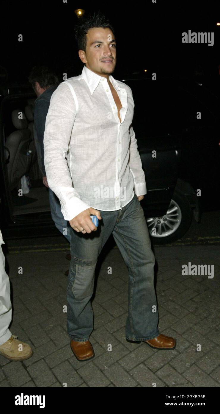 Peter Andre at the Nobu Restaurant in London. Stock Photo