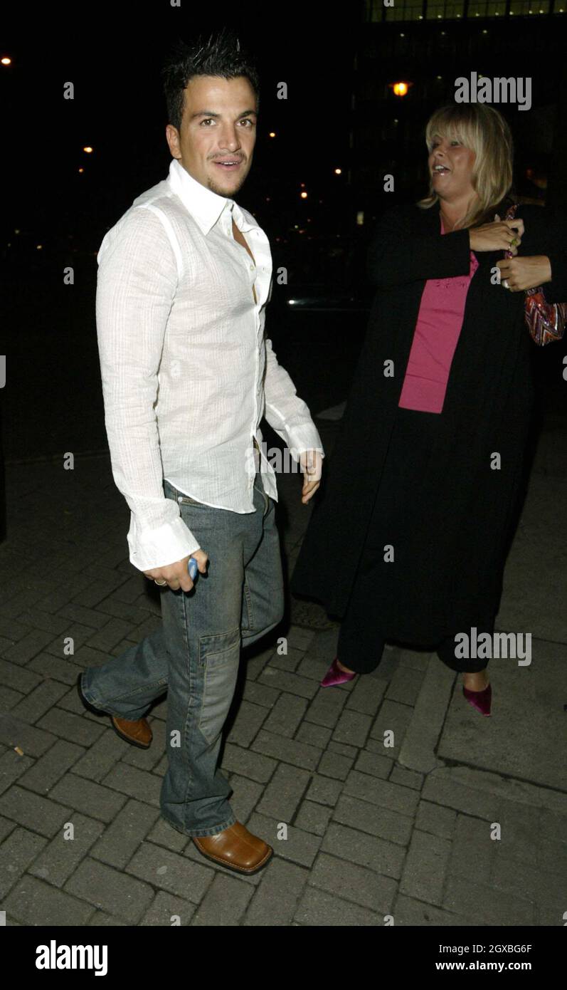 Peter Andre at the Nobu Restaurant in London. Stock Photo