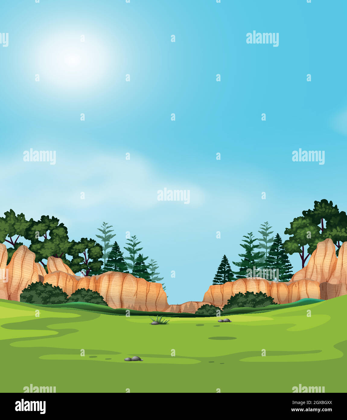 A nature view landscape Stock Vector Image & Art - Alamy