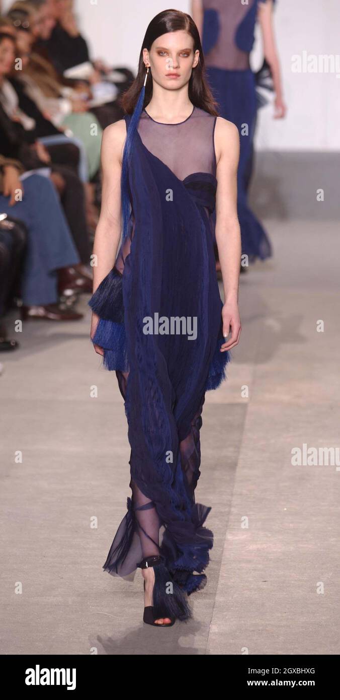 Models on the catwalk for the Helmut Lang Fashion Show in Paris Stock Photo  - Alamy