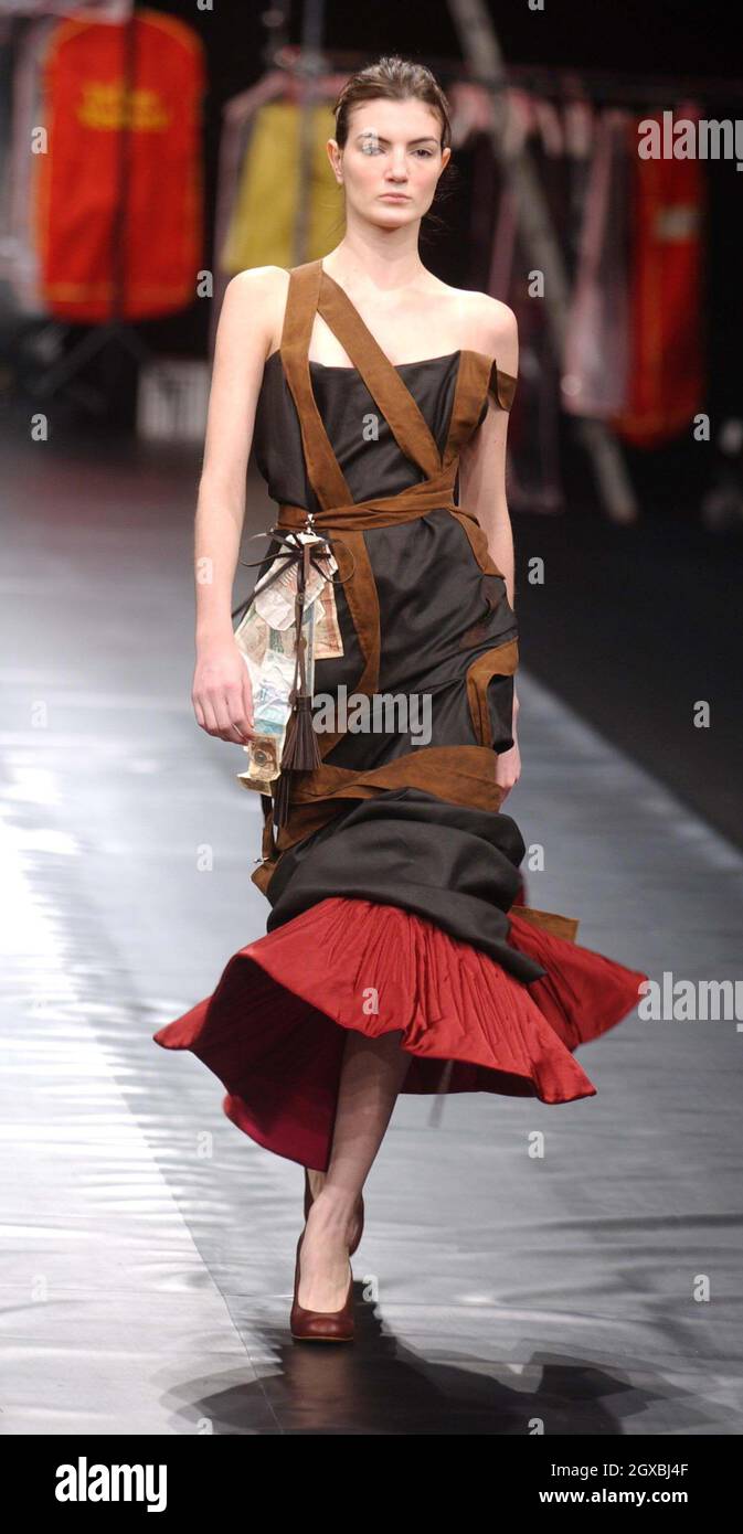 kobber Clancy Fremkald Models on the catwalk for The Vivienne Westwood Fashion Show in Paris Stock  Photo - Alamy