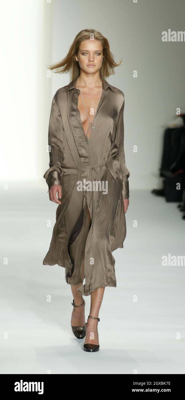 Natalia Vodianova modelling at the Calvin Klein Fashion Show in New York  Stock Photo - Alamy