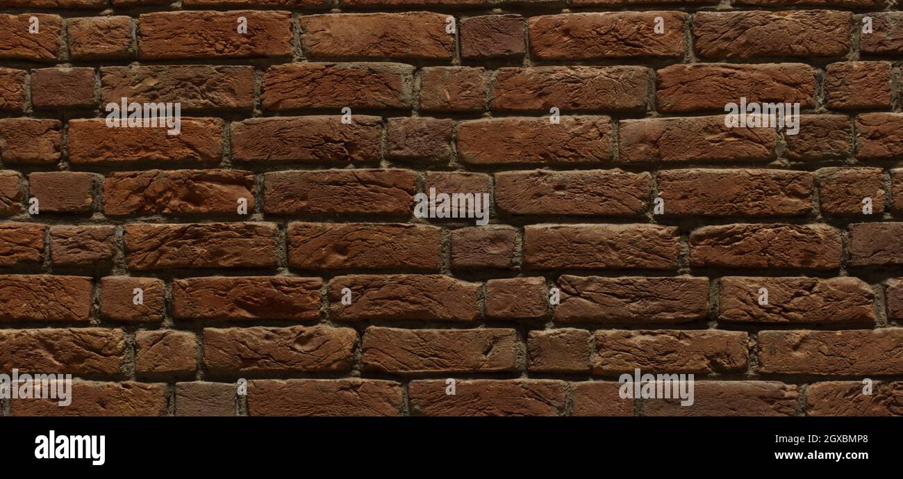 old red and rough brick wall Stock Photo