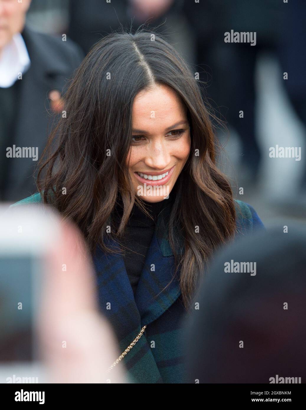 Prince Harry And Meghan Markle Meets The Public During A Walkabout At Edinburgh Castle On The
