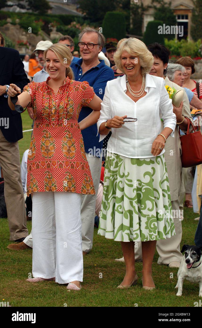 Camilla, Duchess of Cornwall is by her daughter Laura Lopes Stock Photo Alamy