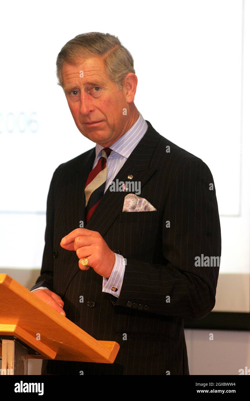Prince Charles, Prince of Wales during a Corporate Social