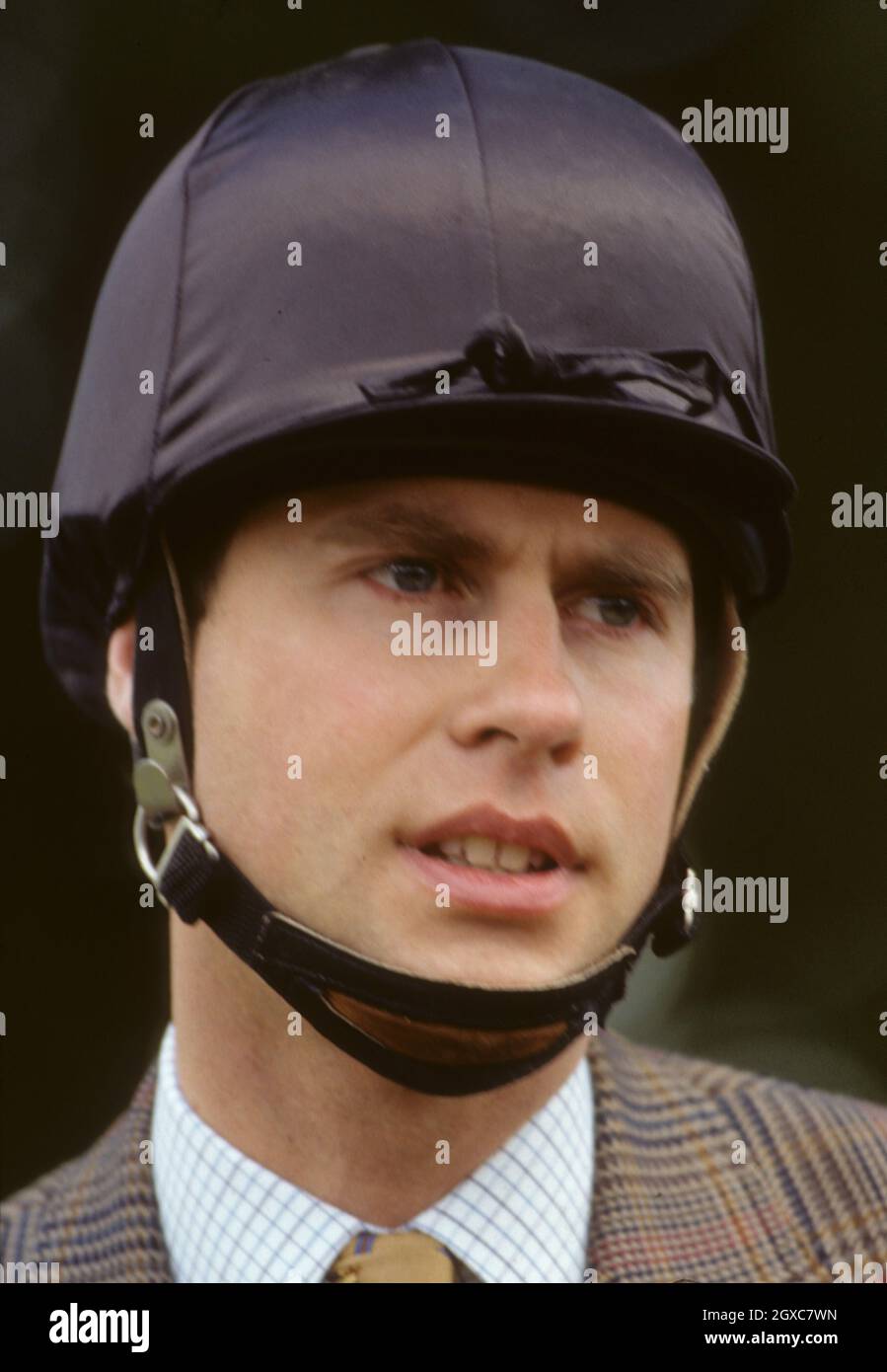 Prince Edward, Earl of Wessex rides his horse during Windsor Horse Show