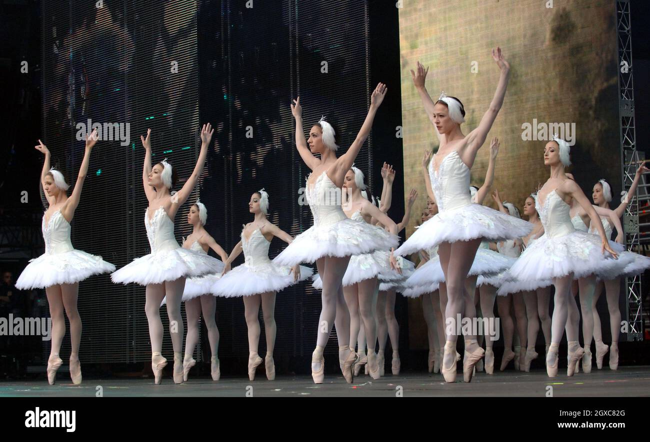 The English National Ballet live at The Concert for Diana, Wembley ...