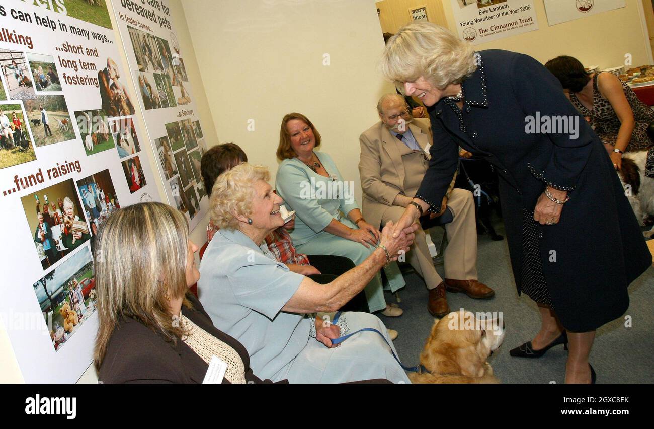 Camilla, Duchess of Cornwall visits the national headquarters of The Cinnamon Trust in Hayle