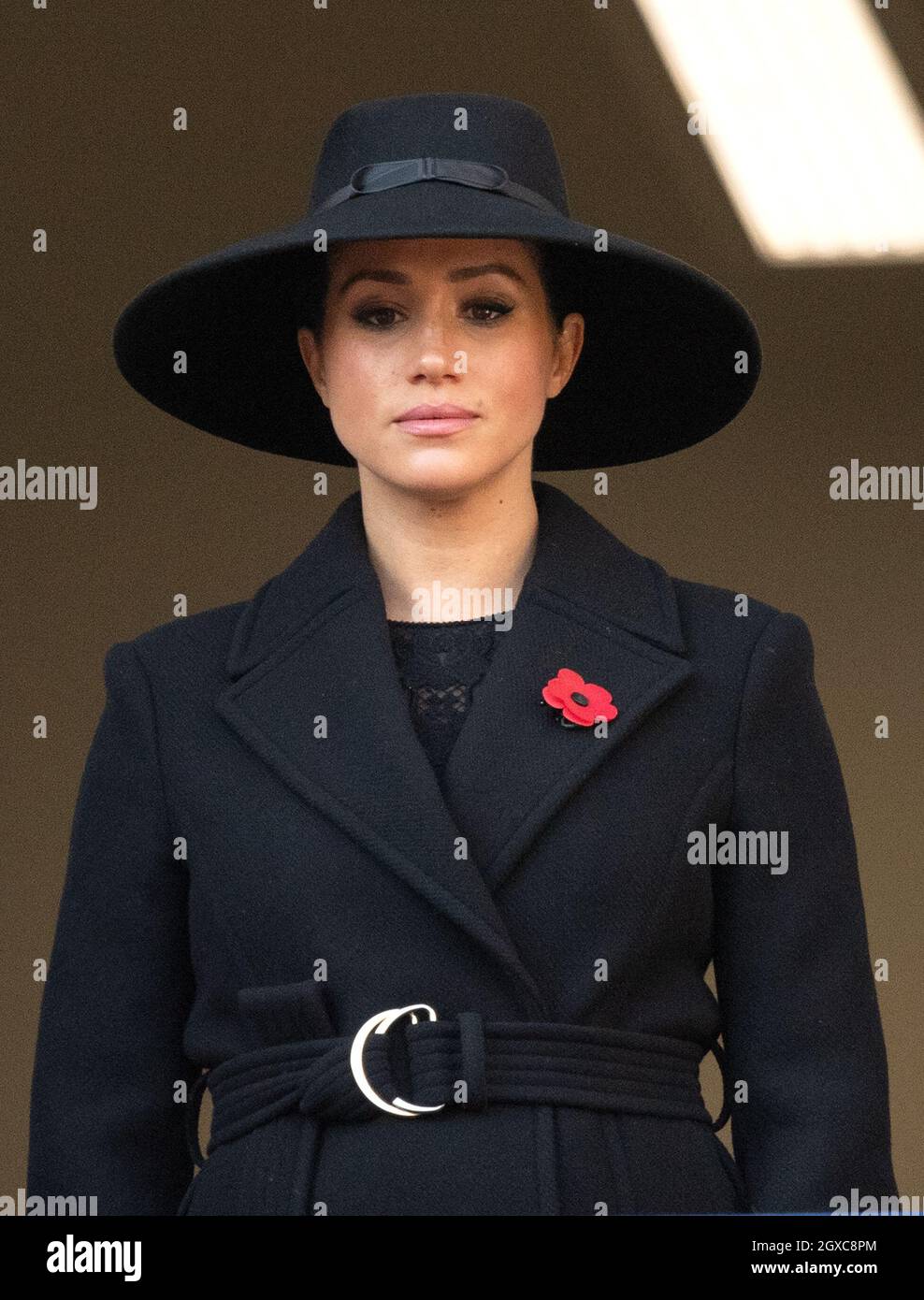 Meghan, Duchess of Sussex attends the annual Remembrance Sunday Memorial at The Cenotaph in London on November 10, 2019. Stock Photo
