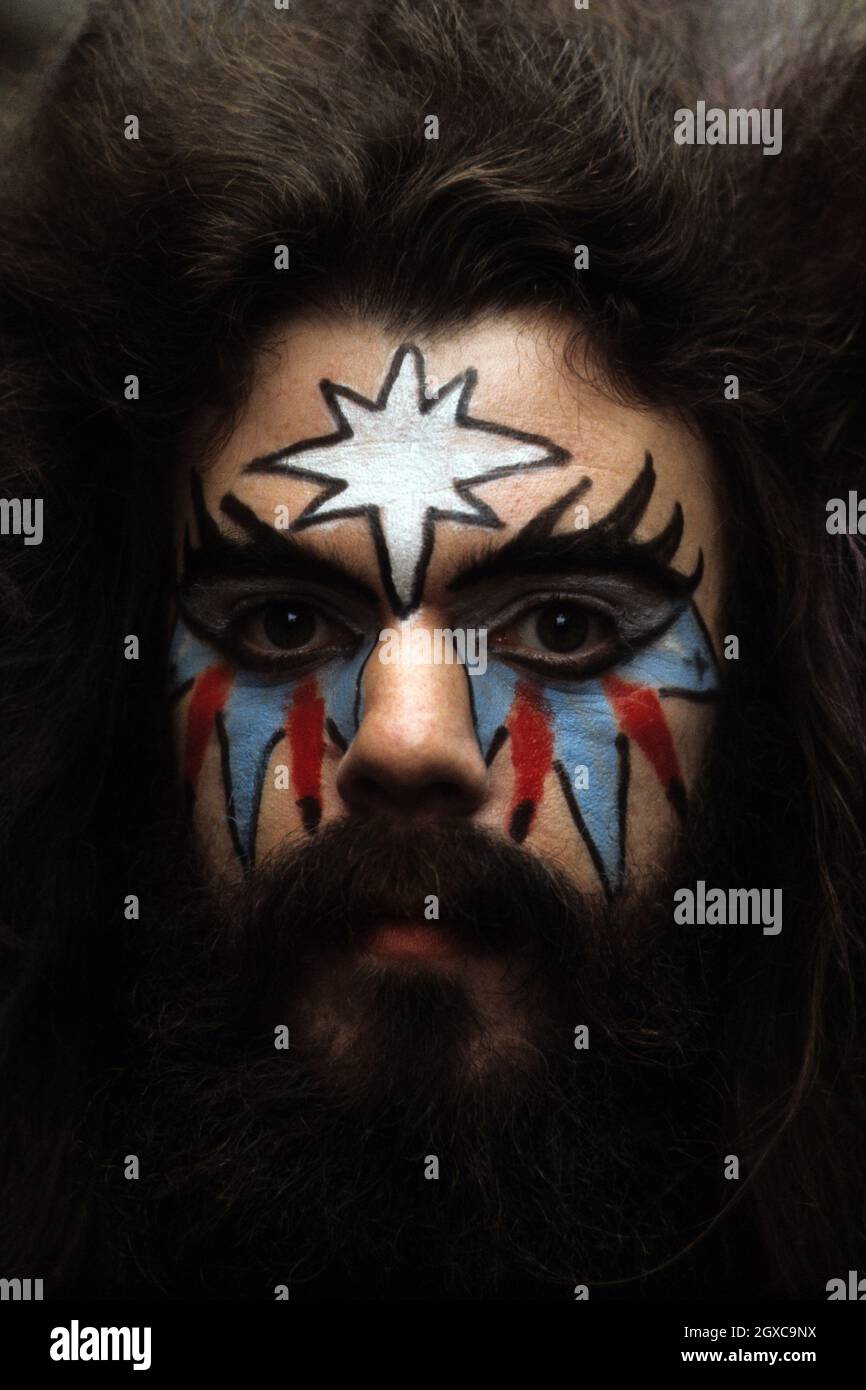 Singer from the band Wizard, Roy Wood. Stock Photo