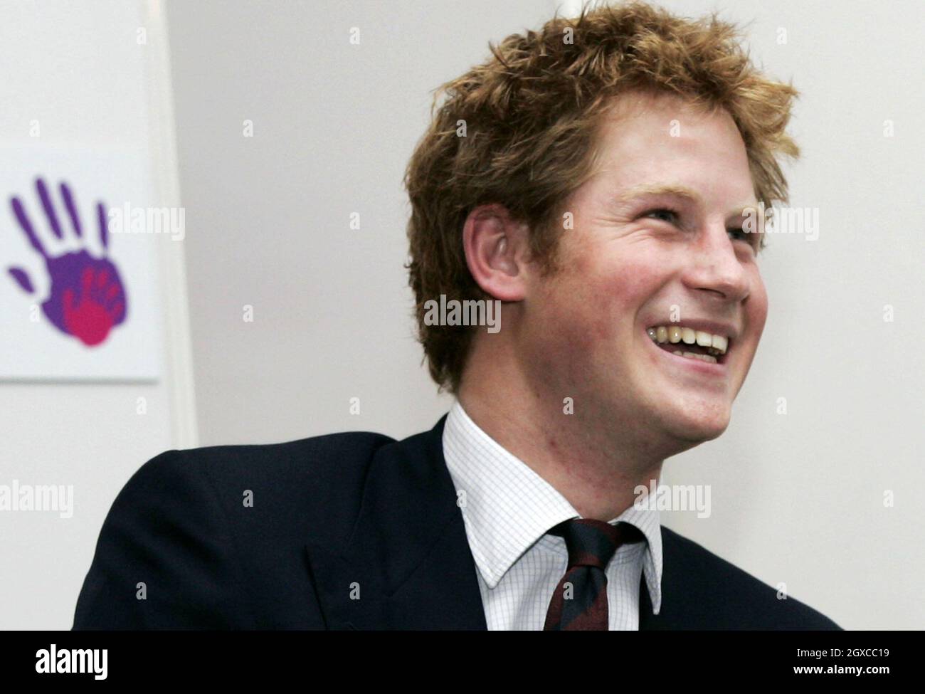 Prince Harry smiles during the WellChild Childrens' Health Awards ceremony in London. Stock Photo