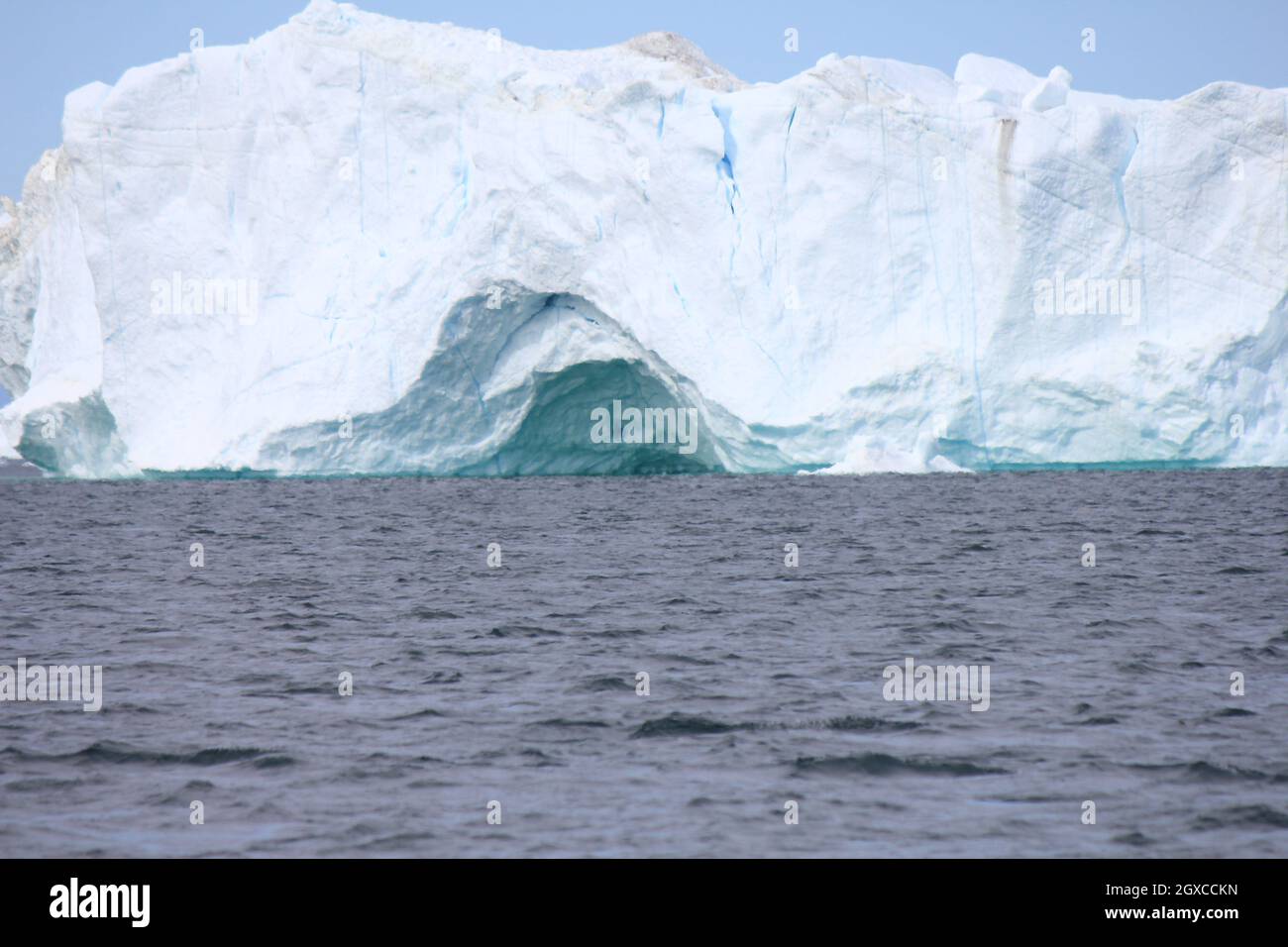 Amazing iceberg scenery in Disko Bay Stock Photo