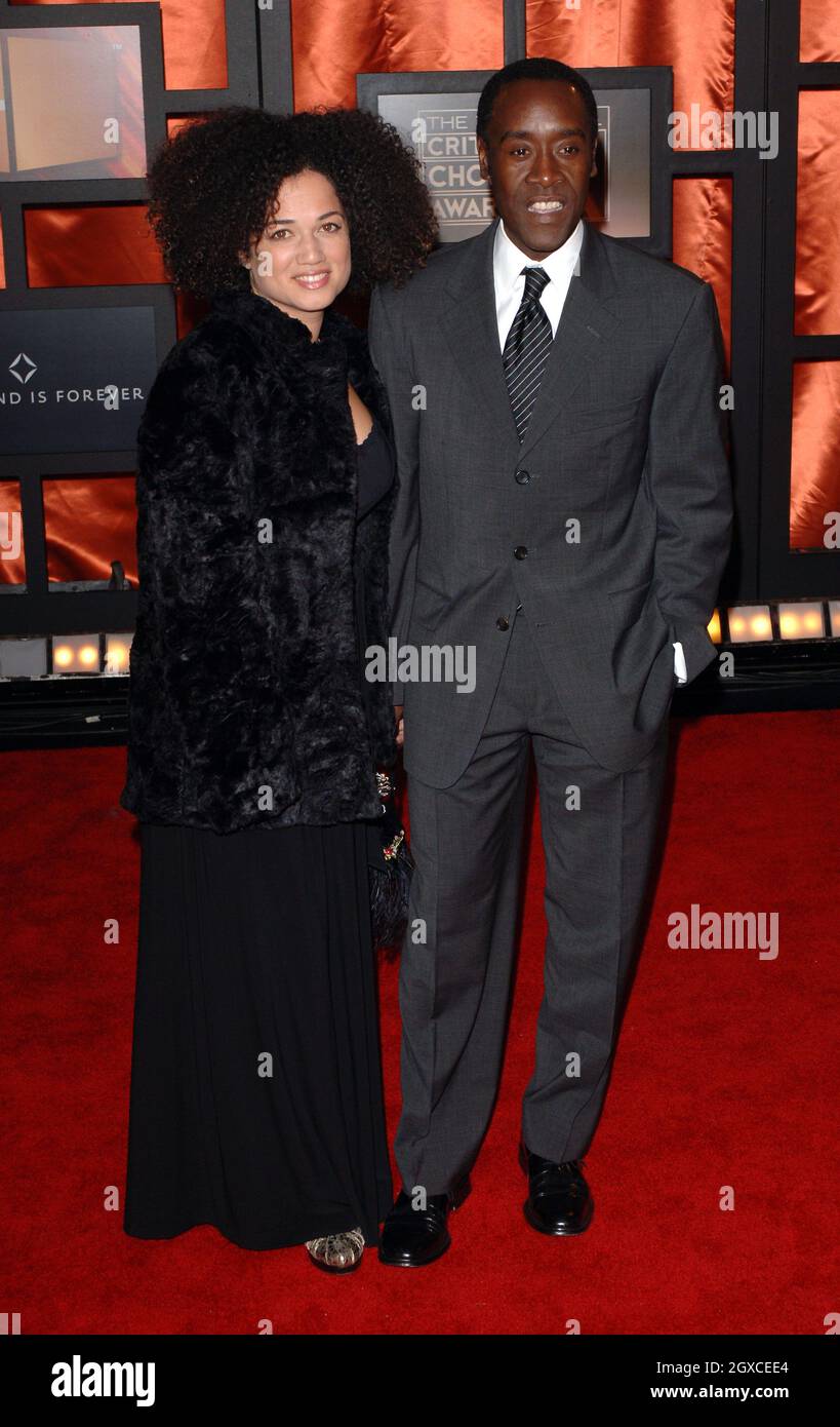 Don Cheadle and Bridgid Coulter attend the 13th Annual Critics' Choice