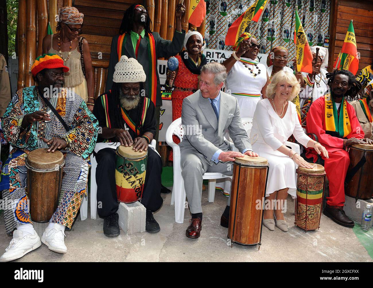 Prince Charles, Prince of Wales and Camilla, Duchess of Cornwall play