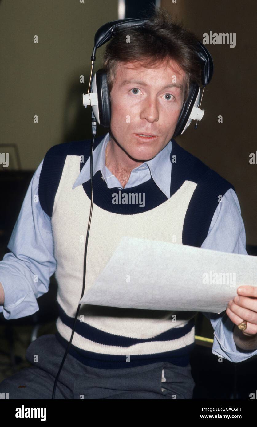 Roddy Llewellyn at a recording studio during the recording of his first single on Feb 15, 1978.  Stock Photo