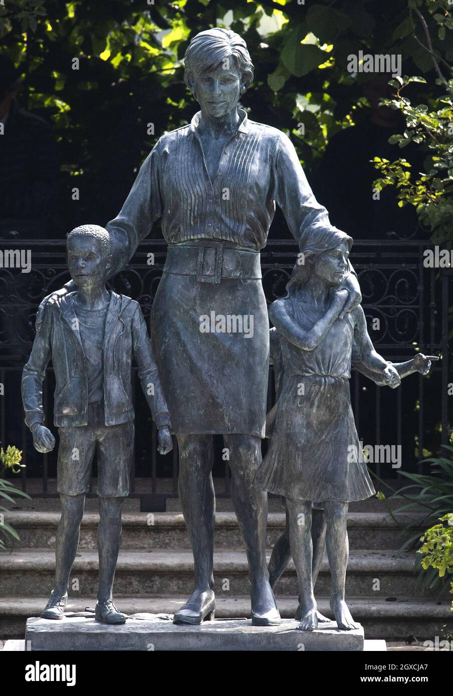 A statue of Princess Diana which was unveiled by Prince William