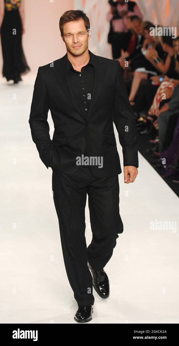 Paul Sculfor at the Fashion For Relief show during London Fashion Week Spring/Summer 2009 in London. Stock Photo