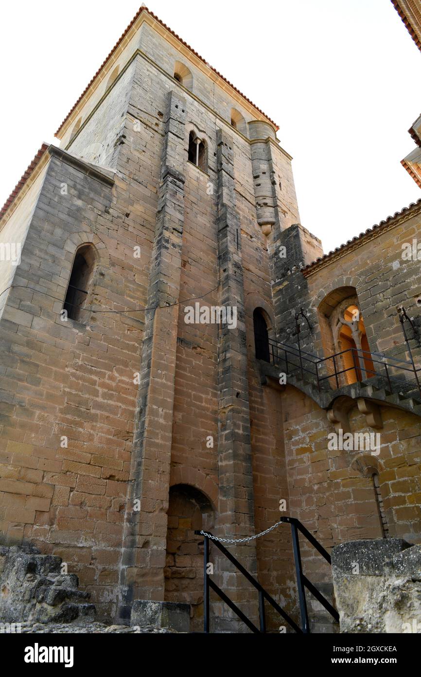 Alcaniz, castle XII-XIII century (Castillo de los Calatravos). Bajo Aragon, Teruel, Aragon, Spain. Stock Photo