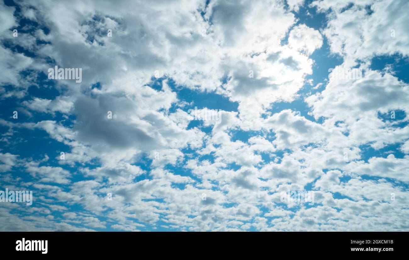 White clouds on a blue sky Stock Photo