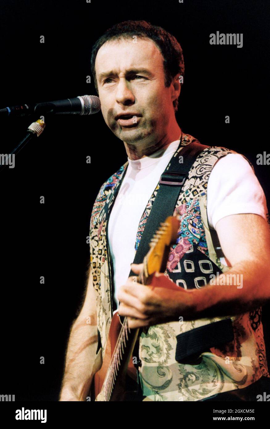 American rock singer Paul Rodgers sings during his performance live on stage at The Forum in London. Stock Photo