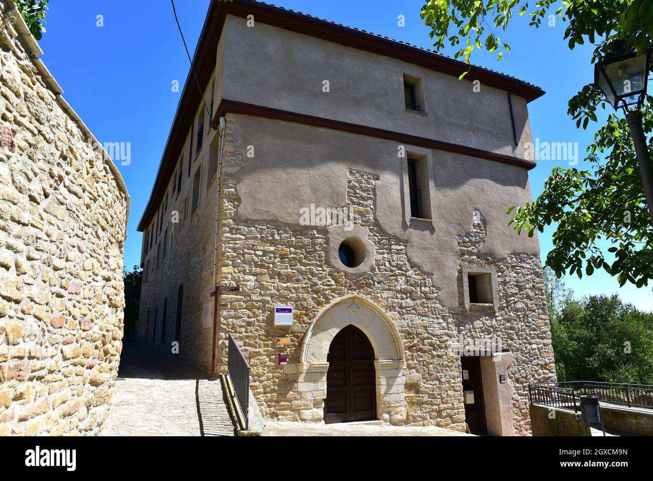 Benabarre or Benavarri, Palacio Quer. (14th century) Ribagorza, Huesca, Aragon, Spain. Stock Photo
