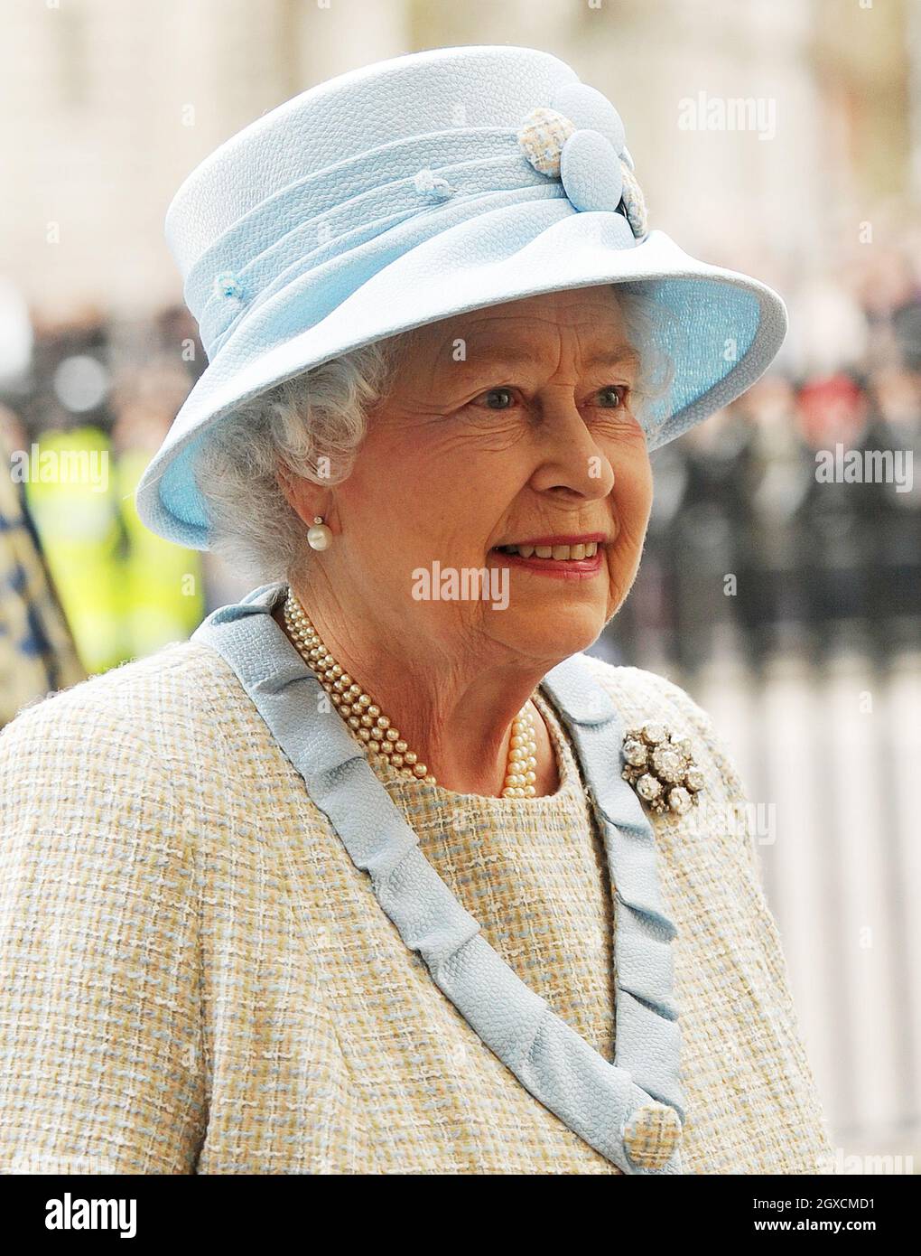 Queen Elizabeth II arrives for the Commonwealth Day Observance Service