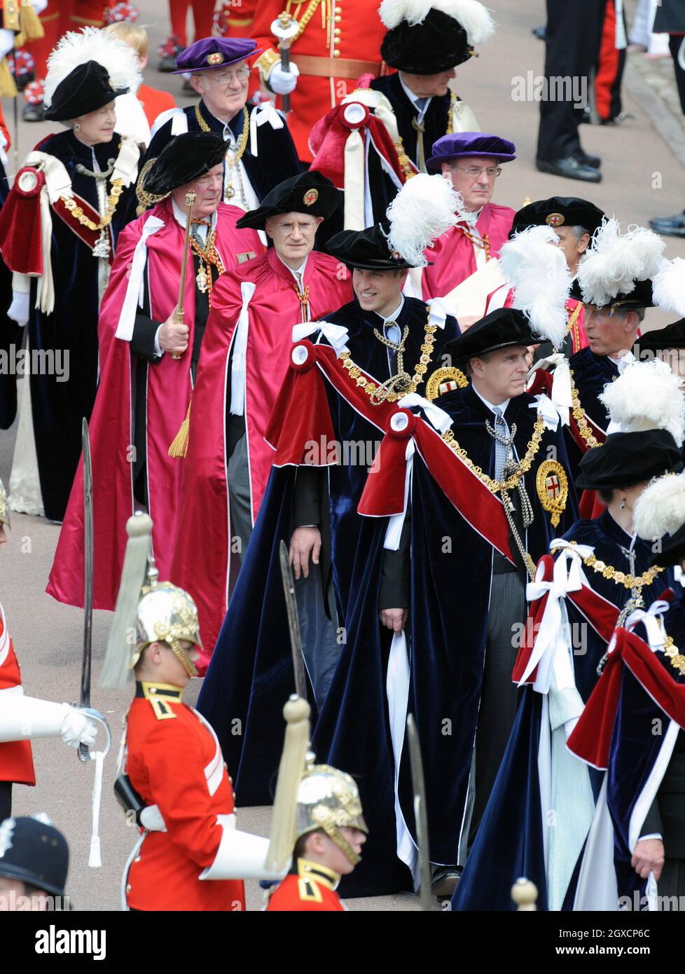 Queen Elizabeth ll and other Royal Family members arrive for the Order