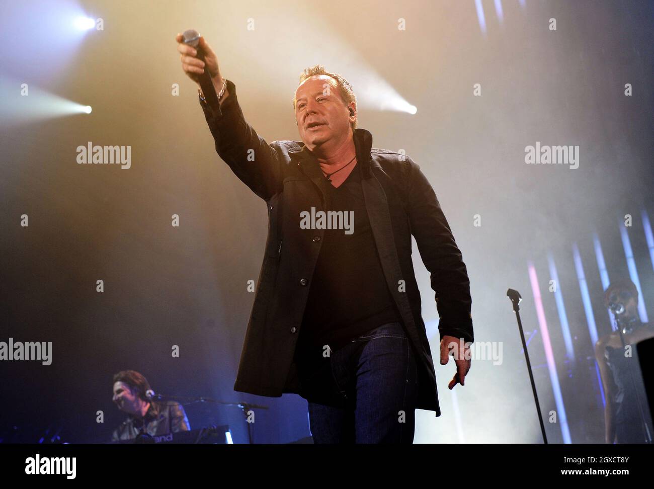 Jim Kerr of Simple Minds performs live at Wembley Arena in north London