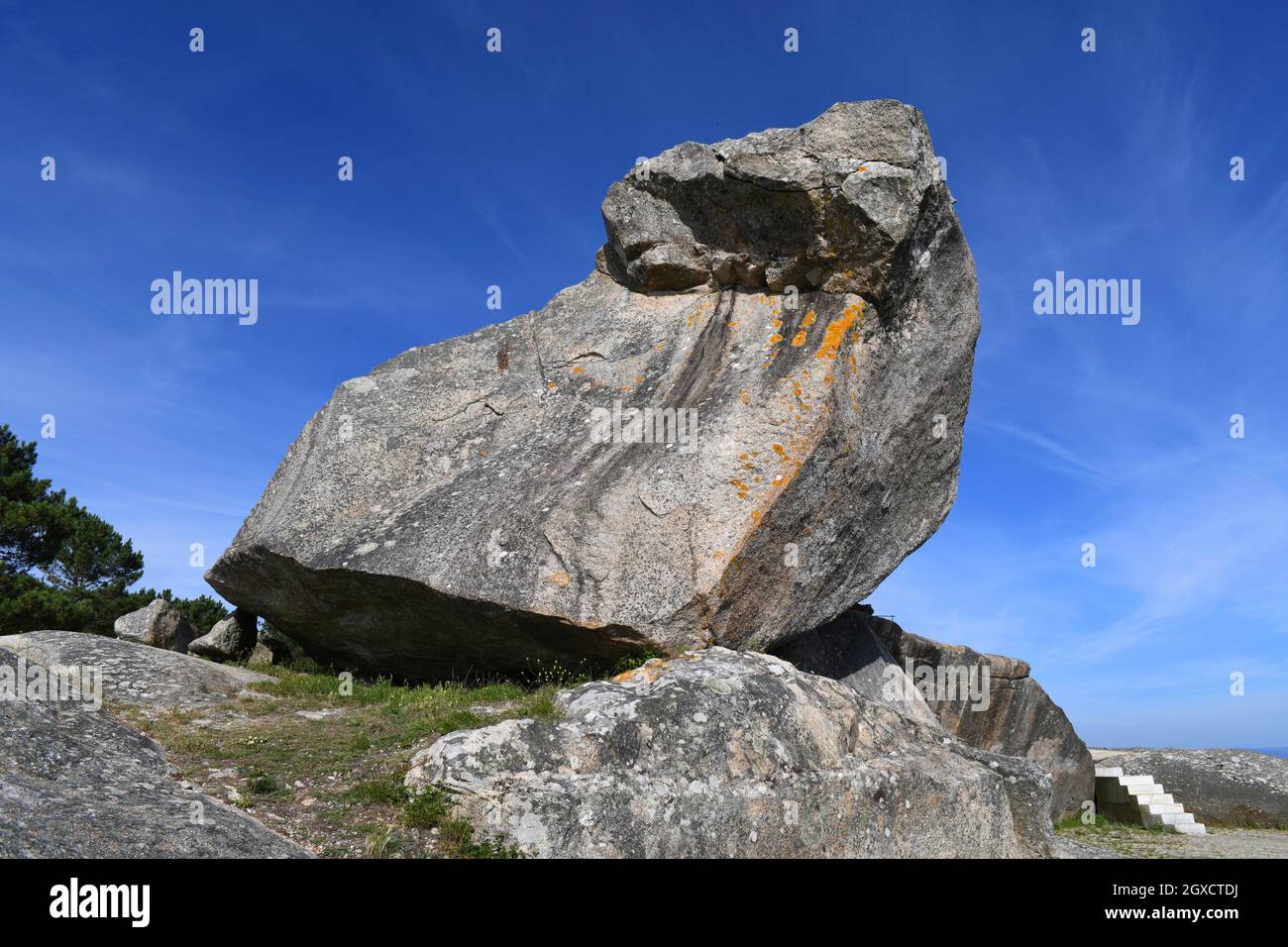 Pedra da Ra lookout. Ribeira, Barbanza, A Coruna, Galicia, Spain. Stock Photo