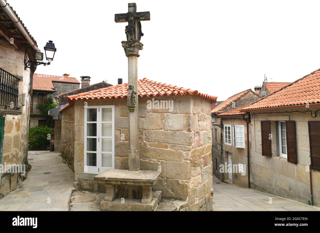 Combarro, traditional architecture. Poio, Pontevedra, Galicia, Spain. Stock Photo