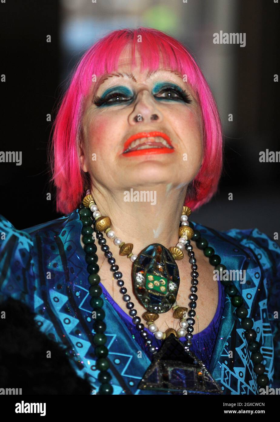 Zandra Rhodes Death Fashion designer Zandra Rhodes arrives for a reception for the British ...