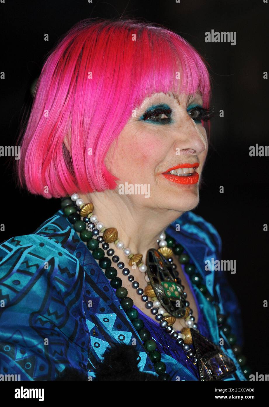 Zandra Rhodes Death Fashion designer Zandra Rhodes arrives for a reception for the British ...