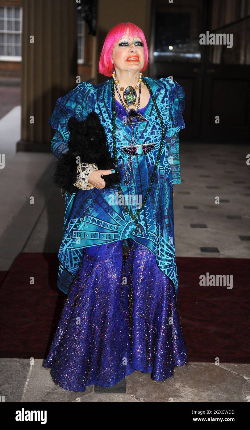 Zandra Rhodes Death Fashion designer Zandra Rhodes arrives for a reception for the British ...