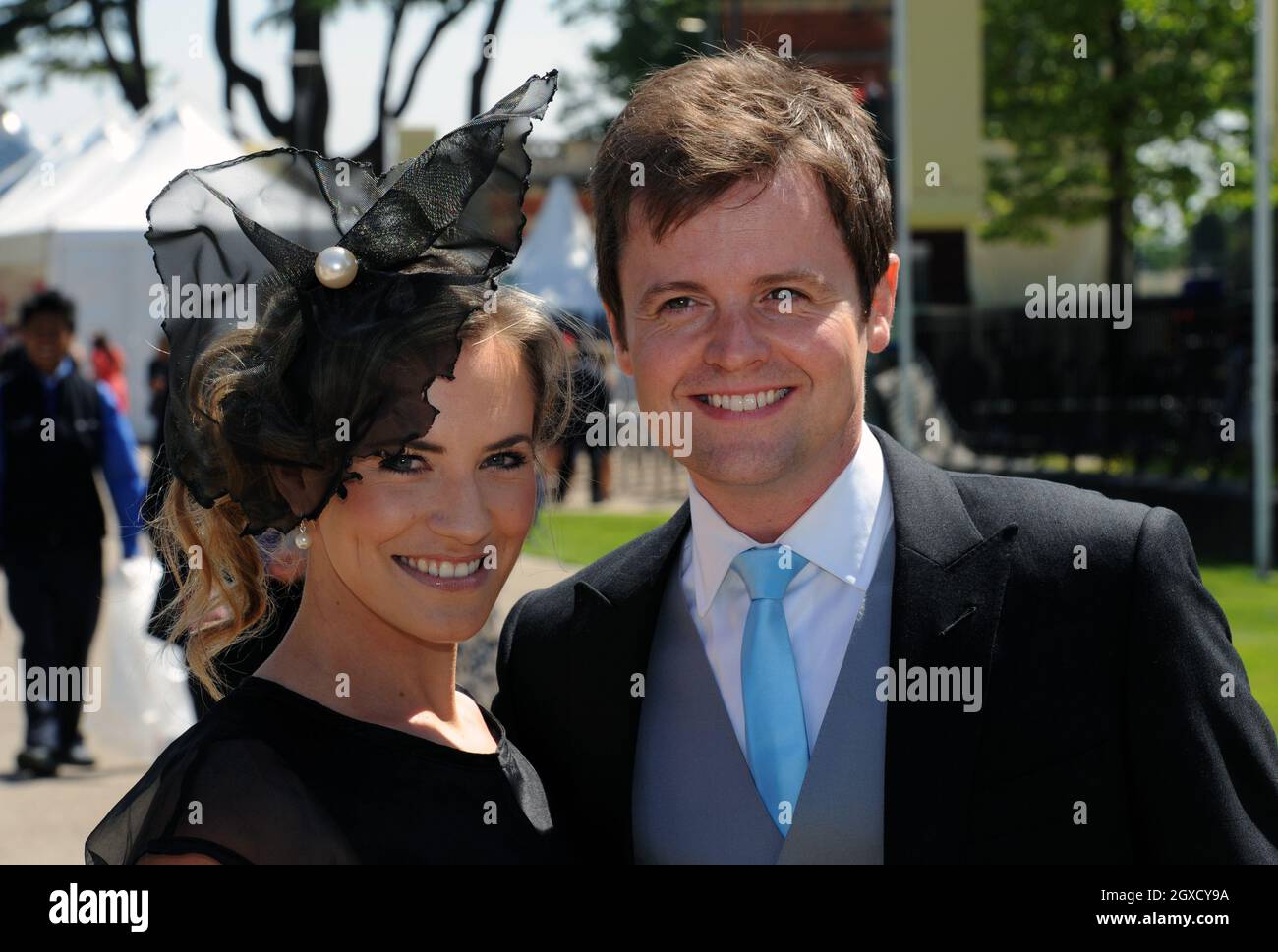 Declan Donnelly and Georgie Thompson attend Ladies Day at Royal Ascot on June 17, 2010. Stock Photo