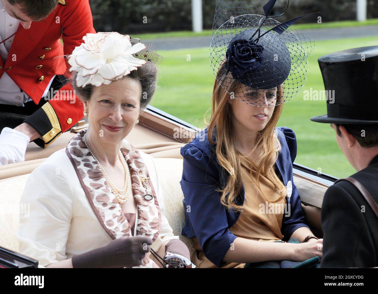 Princess Anne the Princess Royal and Princess Beatrice attend