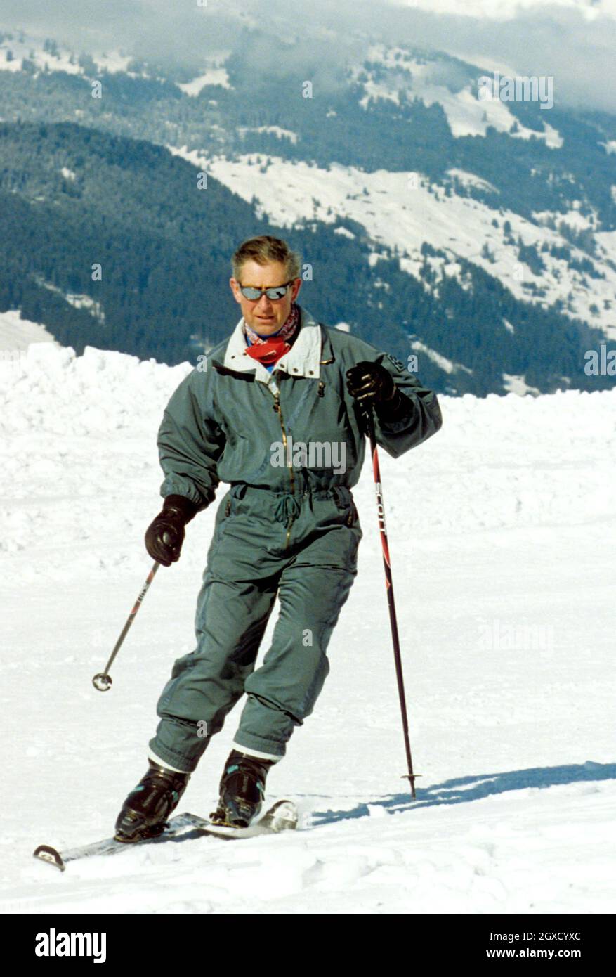 Prince charles skiing on holiday hi-res stock photography and images - Alamy