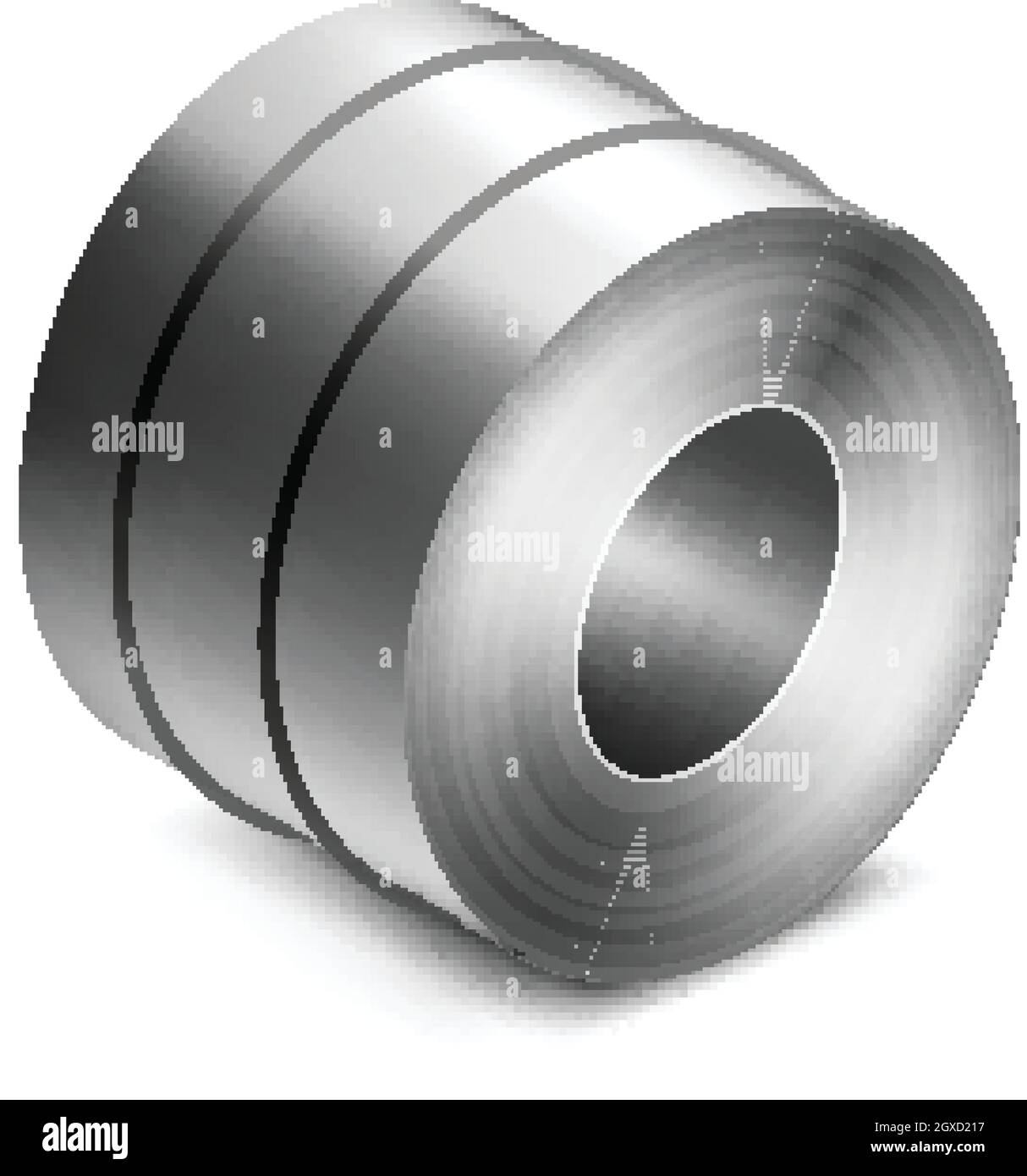 Steel Sheet Roll Industry Plant Production Vector Stock Vector