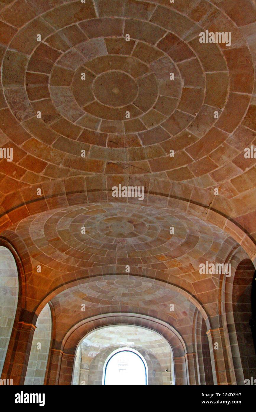 vaulted ceiling, Palau de la Llotja de Mar, Barcelona, Catalonia, Spain Stock Photo