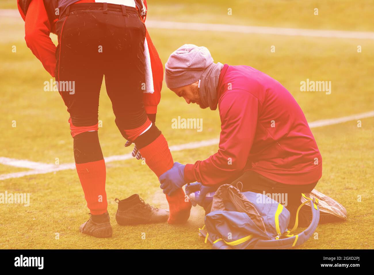 Football pain relief spray hires stock photography and images Alamy