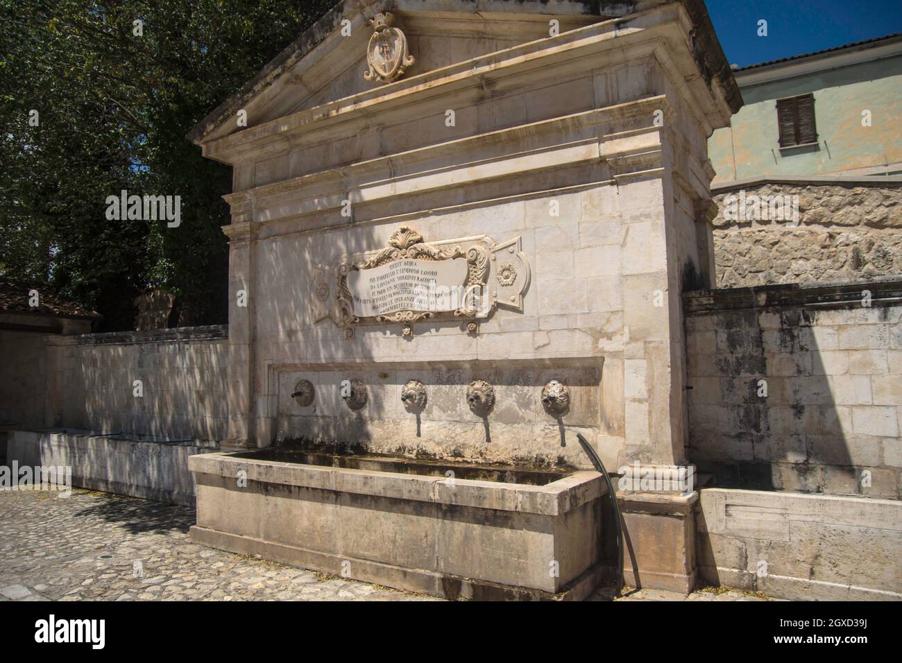 Fountain, Barisciano, Abruzzo, Italy, Europe Stock Photo